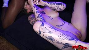 British Slut Deepthroats Three Huge BBCS in Humiliating Group Squirting Orgy