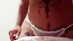 Young Mexican Bombshell's Massive Natural Tits In Passionate Goodnight Kiss