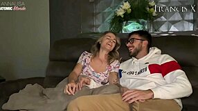 Blonde italian slut rims ass then gulps down deepthroat cum mouthful from huge cock