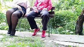 omg my mother-in-law goes wild when i blast cum on her nylons