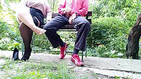 omg my mother-in-law goes wild when i blast cum on her nylons