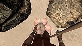 curvy tourist hooked on throbbing bbc in steamy 3d hentai animation