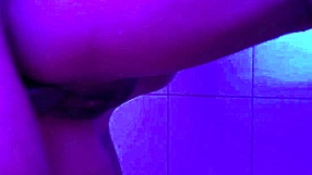 Brazilian babe with small waist and narrow ass gets caught bathing then face fucked