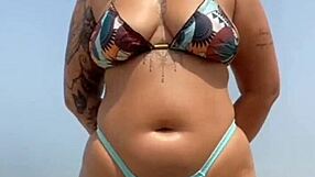 beach african hunk oils my swollen pussy lips?