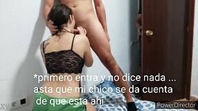 this hot couple fucks hard with emo friend watching up close