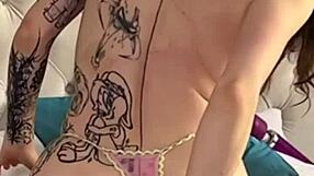 backstage tattoo model anal riding to orgasm