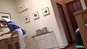 Dude with broken arm still bends nurse over for doggystyle pussy pounding right?