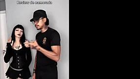 Pawg goth babe amberzinha fucked hard doggystyle backstage!