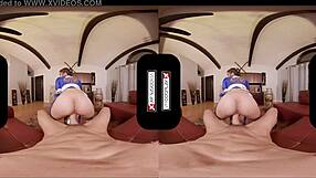 Dead or Alive Cosplay Slut Sucks Cock in VR Hardcore!