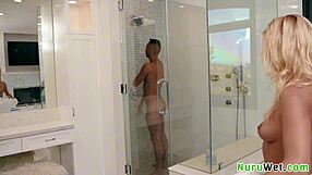 sexy busty blonde cherry kiss preps milan ponjevic for wet nuru massage