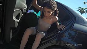 90m japanese-brazilian beauty nearly naked on street takes 3 huge cocks in dap anal no pussy