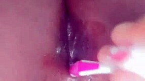 wanna feel this brush sliding deep in my tight ebony anal hole so good?