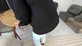 Step-Daddy Punishes Tight Asshole After Jeans Masturbation!