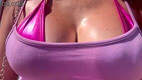 Artemisia Love's Huge Tits Exposed Publicly Outdoors