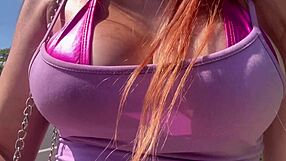 Artemisia Love's Huge Tits Exposed Publicly Outdoors