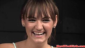 black maledom flogs bound sub then rams dildo deep