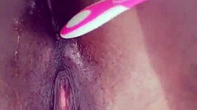 wanna feel this brush sliding deep in my tight ebony anal hole so good?