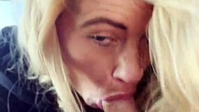 this real street hooker gulps my cumshot facial deep