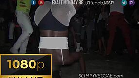 Heart racing as sexy Caribbean ladies skin out topless at wild dancehall party