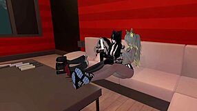 three hot girls dominate you with feet in vrchat