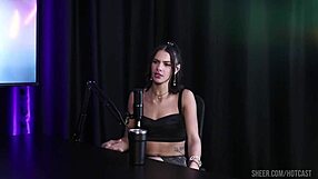 debora andrade swings with bisexual group in sheer red lingerie using toys
