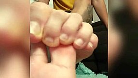 tomas styl's sweaty feet after a long day walk look so tempting...