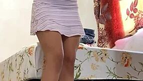 Ninfomana Begs Don't Tell Husband As She Upskirts Perfect Latina Teen Body!