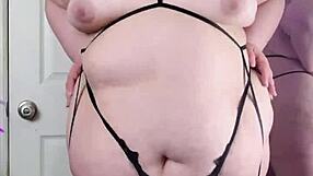 Bouncy BBW Jiggles Huge Ass in Lingerie!