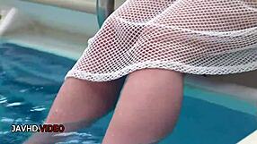 whoa, check out suzuna komiya's big tits bouncing in that sexy bikini during japan's hardcore jav show 😍🔥