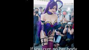 xuxu cosplay jerk off challenge heats up part 2... who's winning?