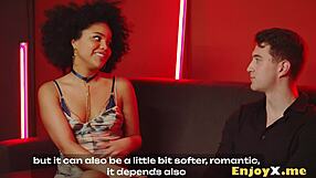 brunette couple skips breakfast for hairy pussy licking and rough kitchen riding