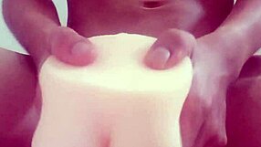 Monster cock creampies taiwanese fuck doll after wild masturbation!