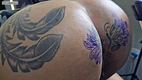 Hey, did you see how my tattoo around my ass got bigger now after modifying it for that huge black cock creampie?