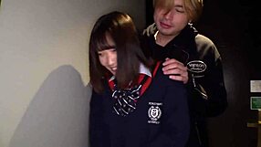 Cute japanese schoolgirl panty blowjob creampie homemade wet mess