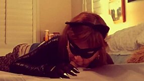 granny catwoman deepthroats batman in wild cosplay suckfest