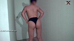 Mi vecina's petite ass gapes wide for interracial anal cum as cuckold boyfriend watches barefoot