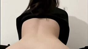 horny british coed squirts wildly in solo toy webcam play!