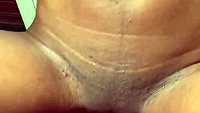 I creampie my petite ebony wife on chair
