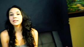 wanna see lovely brunette coed sabrina fucked hard then swallow that cumshot?