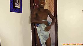 African Hotel Receptionist Fucks Bareback After Bath Creampies Me