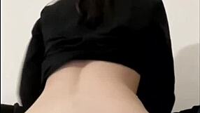 horny british coed squirts wildly in solo toy webcam play!