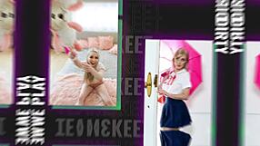 skinny blonde teen rides stepdad's monster cock doggystyle pov