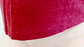 mature wife's huge shaved pussy lips grind and flash wet