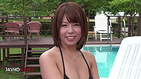 Who can resist sara saijo's bikini blowjob turning into wild hardcore fucking?!