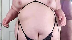 Bouncy BBW Jiggles Huge Ass in Lingerie!