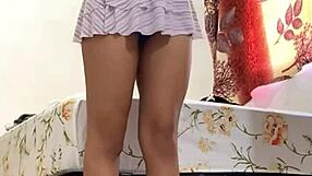 Ninfomana Begs Don't Tell Husband As She Upskirts Perfect Latina Teen Body!