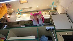 Hot 18-Year-Old's Sexy Upskirt Caught on Hidden Work Cam