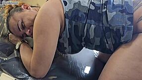 Hey, did you see how my tattoo around my ass got bigger now after modifying it for that huge black cock creampie?