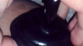 Jimena Simpson Tranny Pounds Black Dildo Deep in Ass