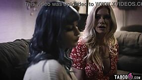 Landlady MILF Serena Siren Seduces Teen Tenant Jewelz Blu Into Panties Licking and Scissoring Frenzy!